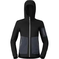 Norrøna Women's Falketind Warm Stretch Hood Caviar Black Välikerrospuserot XS