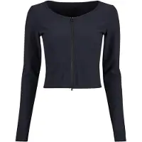 Aim'n Ribbed Performance Zipped Cardigan - Black - L