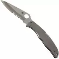 Spyderco Endura 4 Stainless Steel C10PS partially serrated pocket knife