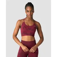 ICANIWILL Define Seamless Tie Dye Sports Bra Red