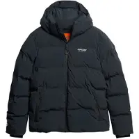 Superdry for man. MS311478A Quilted jacket navy (S), Casual, Recycled Polister, Sustainable