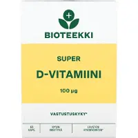 Bioteekin Super D 100 μg 60 kaps. ravintolisä