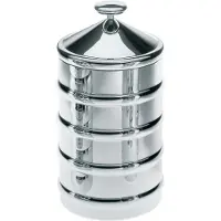 Alessi - Kalistò 3 Säilytyspurkki 1,14 L Teräs