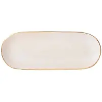 Heirol Nosse Ceramics For Edge Ivory Gold 30x12cm vati