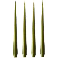 Ester & Erik -kynttilä, 4-pakkaus lakattu olive glow, 32 cm