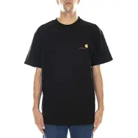Carhartt WIP Paita 'American Script' kullankeltainen / burgundin punainen / musta