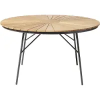 Cinas , Hard & Ellen 80 cm Kahvilapöytä antrasiitti/tiikki