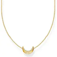 Thomas Sabo True Romance gold-plated pendant Moon Romance kaulakoru KE2299-414-14-L45V