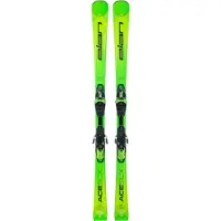 Elan Ace Slx Fusion X + Emx 12.0 Gw Fus X Blk/grn [f] Alppihiihtopakkaus