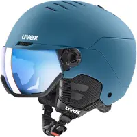 Uvex Wanted Visor, laskettelukypärä visiirillä, sininen
