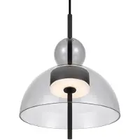Maytoni Led riippuvalaisin Bangkok, Musta, Olohuone/ruokailutila, Metalli, Moderni