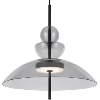 Maytoni Led riippuvalaisin Bangkok, Musta, Olohuone/ruokailutila, Metalli, Moderni