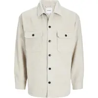 Jack & Jones Jjebradley Ollie Overshirt Ls Noos - Beige - XL