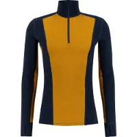Ulvang Men's Peak Map Half Zip Baselayer Navy Blue/Cathay Spice Kerrasto yläosat XXL