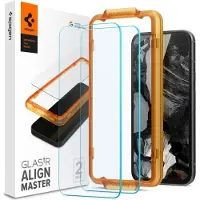 Spigen GLAS.tR Align Master, Google, Pixel 8a, Naarmuuntumisenkestävä, Läpinäkyvä, 2 kpl