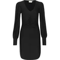 Gestuz Rifagz V-Neck Short Dress - Black - S