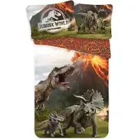 Jerry Fabrics Jurassic World -pussilakanasetti, 140 x 200 cm + 1 tyynyliina 70 x 90 cm
