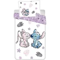 Jerry Fabrics Vuodevaatesetti Lilo and Stitch White, 140x200, 2 osaa
