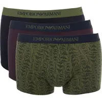 Emporio Armani Bokserishortsit laivastonsininen / vihreä / viininpunainen / musta