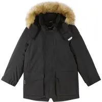 Reima Ajaton Reimatec Talvi Takki Black Black-116 cm Musta 116 cm Pojat, Tytöt