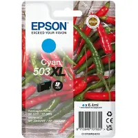 Epson 503XL C13T09R24020 XL-mustekasetti, 6.4 ml, syaani