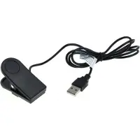 OTB USB-latauskaapeli / datakaapeli Garmin Forerunner 230/235/630/735XT, Approach G10/S20, vivomove HR - 1m - Musta