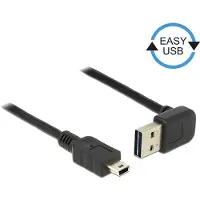 DeLOCK – Cable EASY-USB 2.0 Type-A male angled up / down > USB 2.0 Type Mini-B male 1 m (83543)