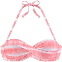 s.Oliver Bikinitoppi meleerattu pinkki / valkoinen
