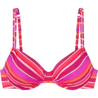 s.Oliver Bikinitoppi vaaleanpunainen / vadelma / neonpinkki / valkoinen