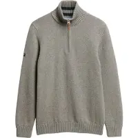 Superdry for man. M6110648A Gray Henley shirt (L), Casual, Grey, Cotton, Long sleeve