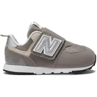 New Balance unisex for kids. NW574V1 Trainers 574 New-b grey (17), Flat, Velcro, Casual, children's fashion