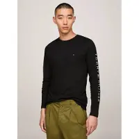 Tommy Hilfiger Tommy Logo Long Sleeve Tee - Black - S