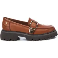 Carmela for woman. 16190702-CAMEL Leather moccasins 161907 brown (35), Flat, None, Casual