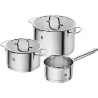 Zwilling Grytset Trueflow 3-Delar & 2 Glaslock. - Silver - ONE SIZE