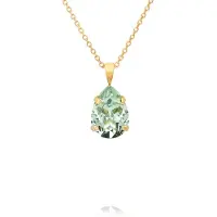 Caroline Svedbom Mini Drop Necklace - Green - ONE SIZE