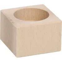 Playwood Tea light holder Square Beech wood 4cm