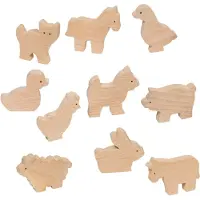Goki Wooden Farm Animals 10pcs.