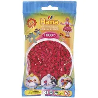 HAMA Beads 1 000 helmen t ytt pussi - Viininpunainen