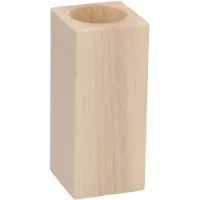 Playwood Tea light holder Square beech wood 13cm
