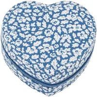 Bon Dep Jewelry Box Heart Mw Liberty Feather Blue