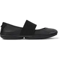 Camper for woman. 21595-242 Right Nina black leather ballerinas (38), Flat, 1 to 3 cm, Casual