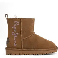 Pepe Jeans for woman/girl. PGS50199 Diss Top Leather Ankle Boots brown (38), Flat, None, Casual, children's fashion