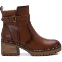 Xti for woman. 14337103-CAMEL Ankle boots 143371 brown (40), 5 to 8 cm, Zip, Casual