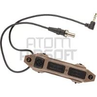 Wadsn Tactical Augmented Dual Function Tape Switch With Lock Sf Ml & 3.5mm Liitin