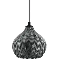 Eglo TAMALLAT riipusvalo, musta-läpinäkyvä