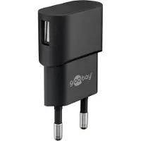 Goobay Compact USB-A seinälaturi - 5W - Valkoinen