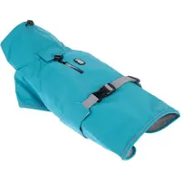 TIAKI Teal koiran sadetakki selän pituus n. 50cm koirille
