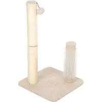 TIAKI Shearly -raapimispylväs beige kissalle