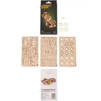 Ugears puiset 3D-palapelit aikuisille - Kompaktit kilpa-mallisarjat askartelut aikuisille Rakennussarja - Helppo tee-se-itse -pienoispaketti Puiset m