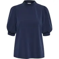 My Essential Wardrobe 21 The Puff Blouse - Blue - M